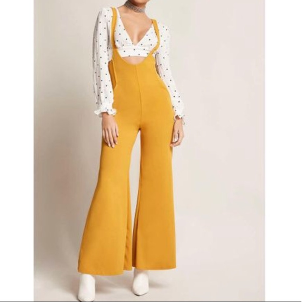 Forever 21 scooped palazzo jumpsuit